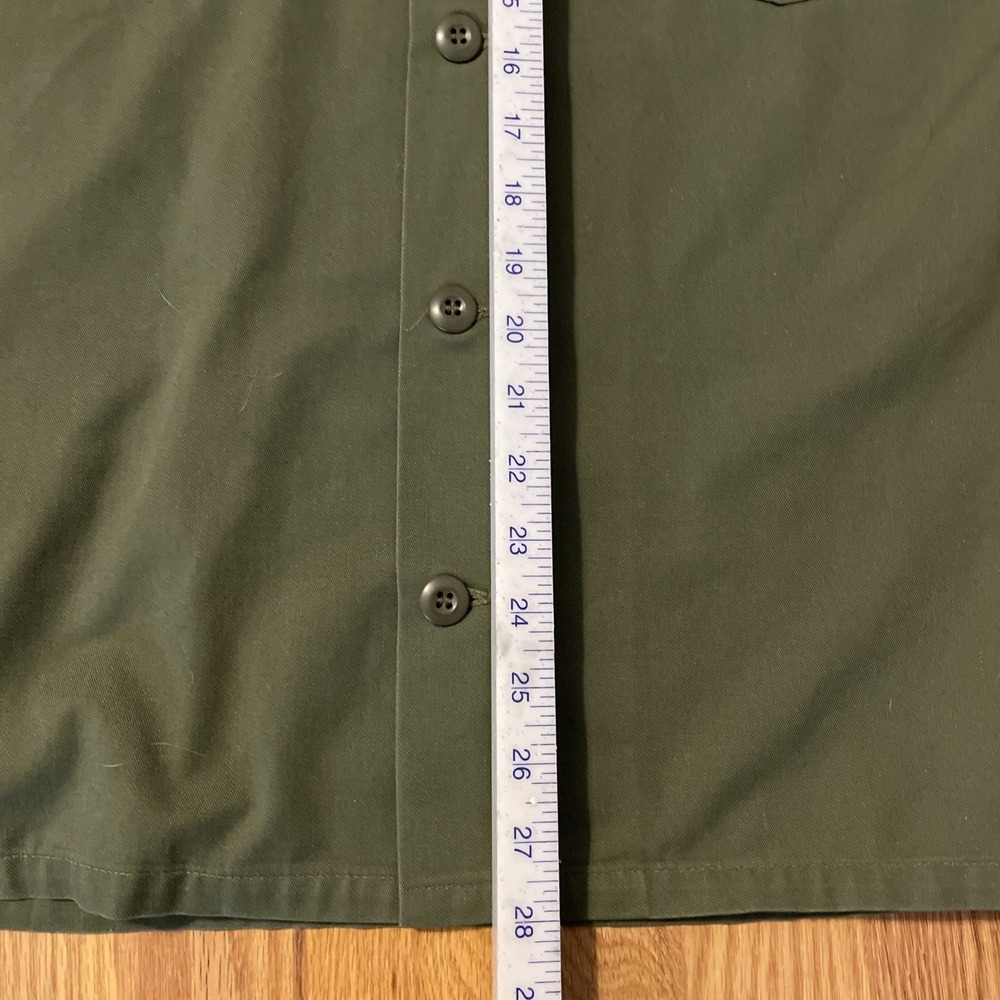 Vintage US Army 98th Infantry Utility Shirt WW2 Iroquois Patch Long Sleeve - Picture 6 of 9